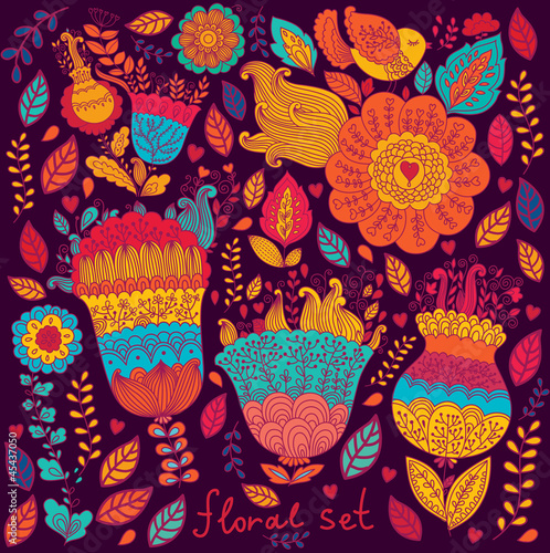 Vector floral background