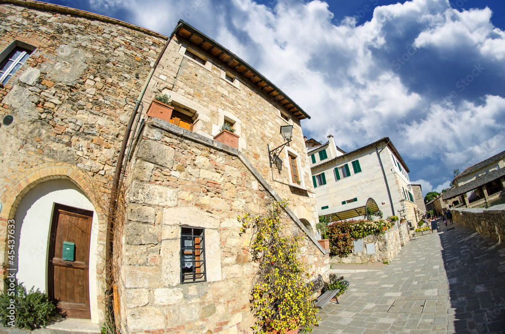 Old Buildings In Typical Italian Medieval Town