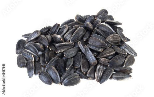 pile of sunflower seeds isolated