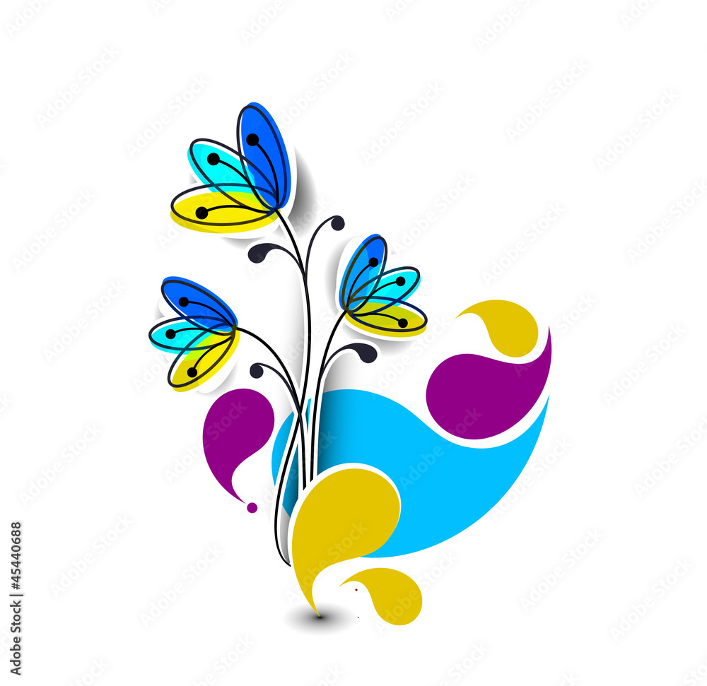 Beautiful spring flower colorful background design.
