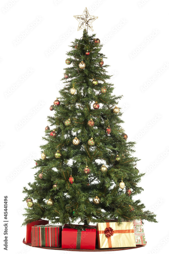 Fototapeta premium christmas tree and gifts