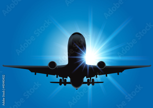 Avion_Soleil_Rayons