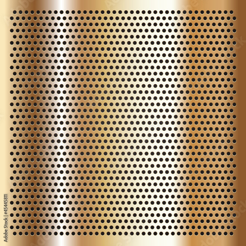 Gold background perforated sheet