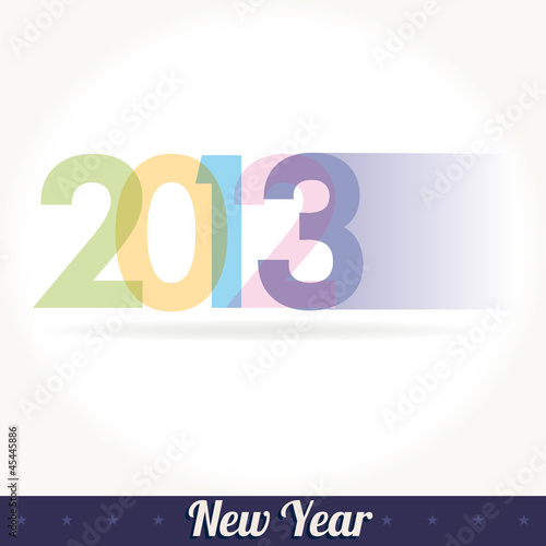 New 2013 year greeting card 