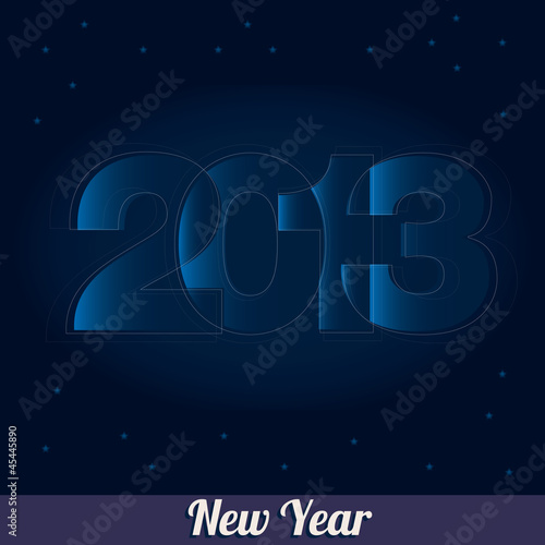 New 2013 year greeting card 