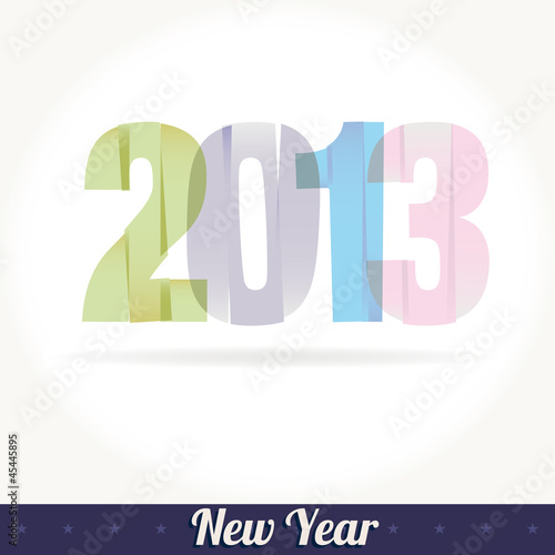 New 2013 year greeting card 