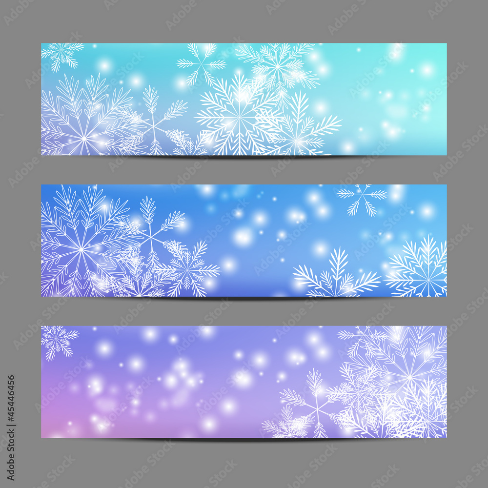 Snowflake banners