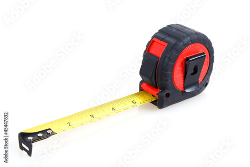 measuring tape on white background