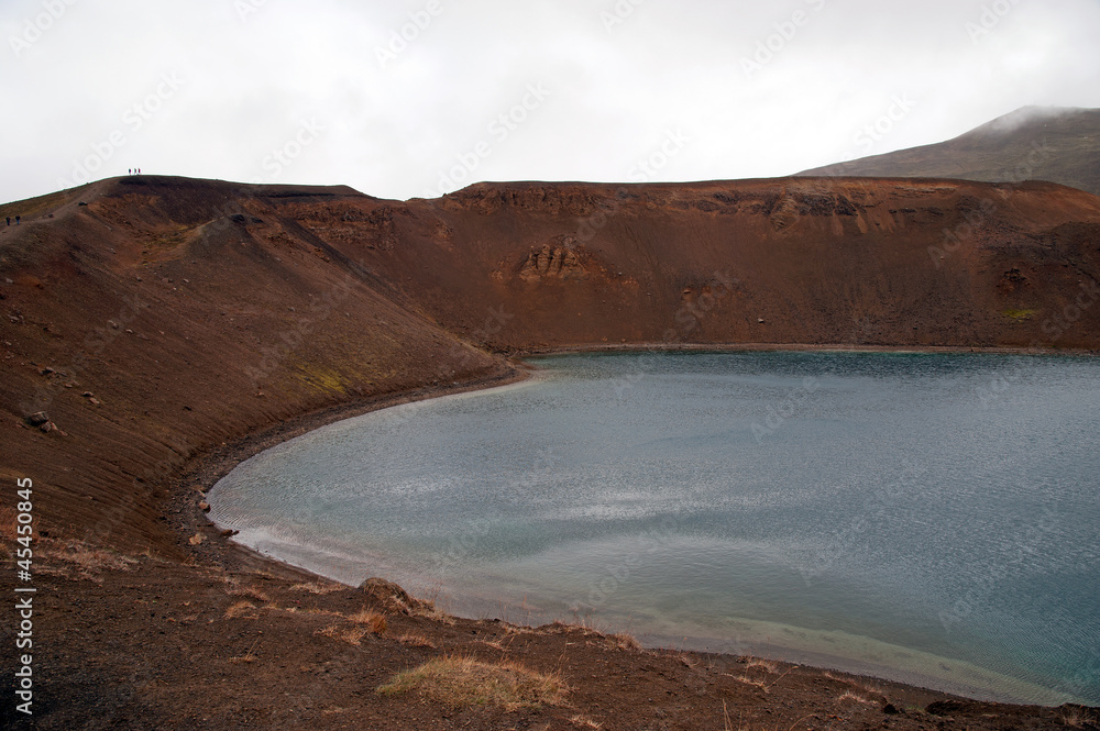 Island - Viti-Krater des Vulkans Krafla am Myvatn-See