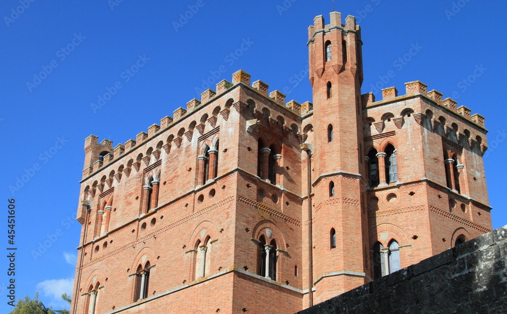 medieval castle in Chianti, Italy