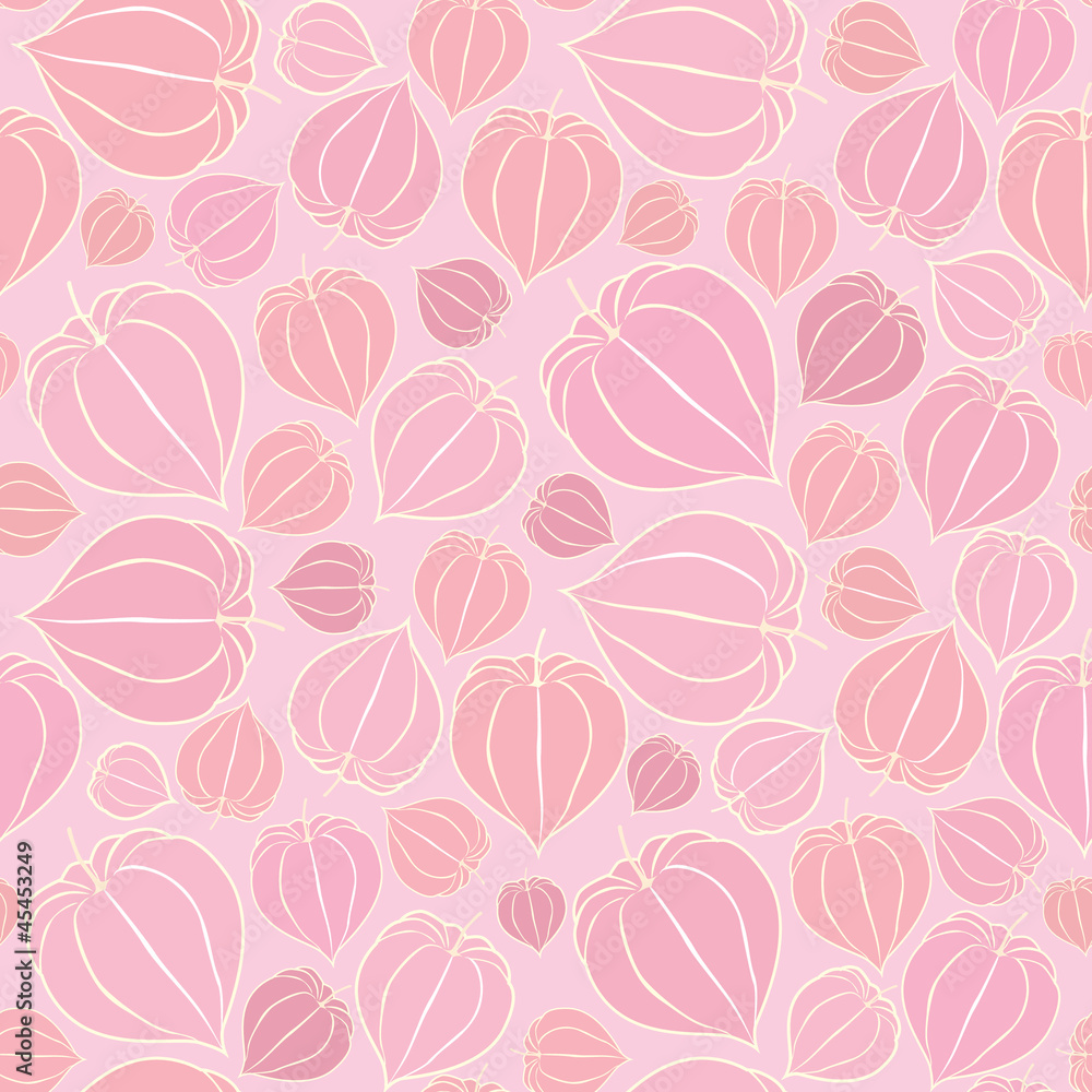 Floral seamless pattern on pink background Floral seamless pattern on pink background
