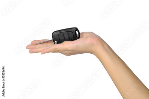 Wallpaper Mural Hand With Car Key Torontodigital.ca