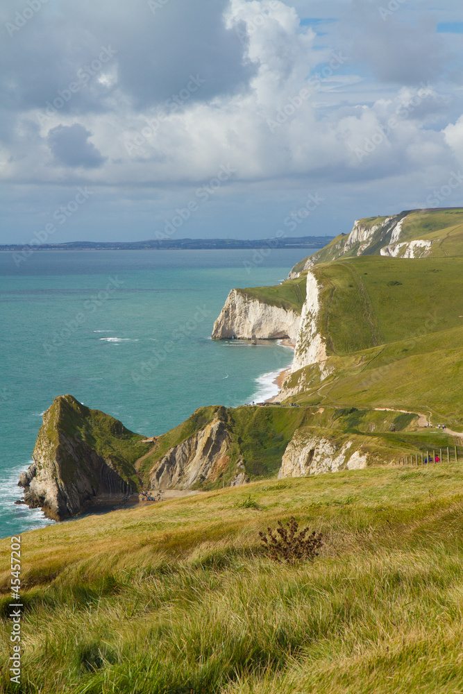 Dorset coastline looking towards Durdle Door