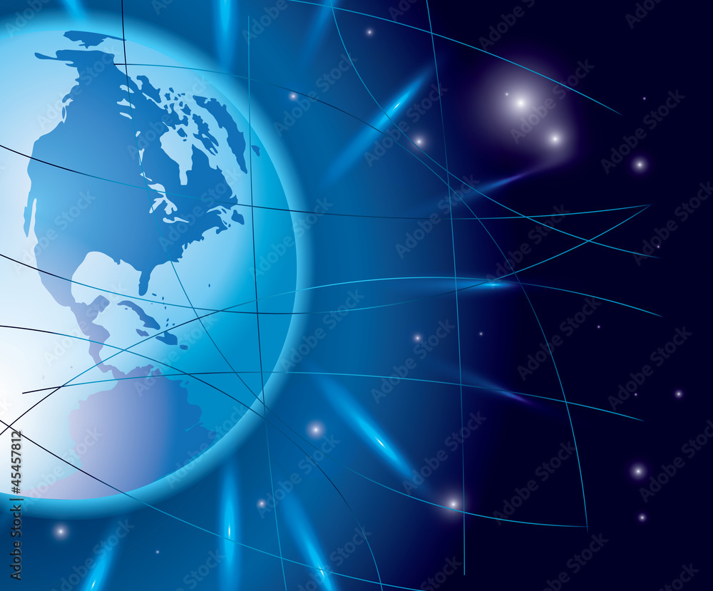 abstract background with globe - vector abstract background with globe - vector