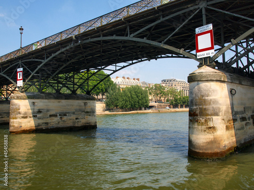 The bridge on Seine river in Paris city