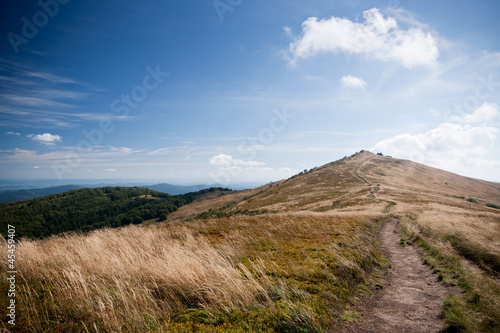Bieszczady mountains in south east Poland