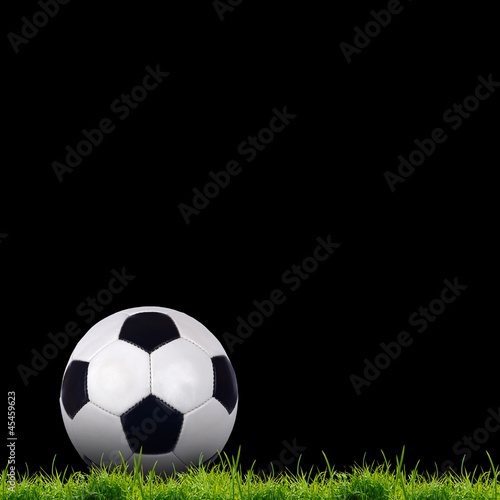 soccer ball on the green grass