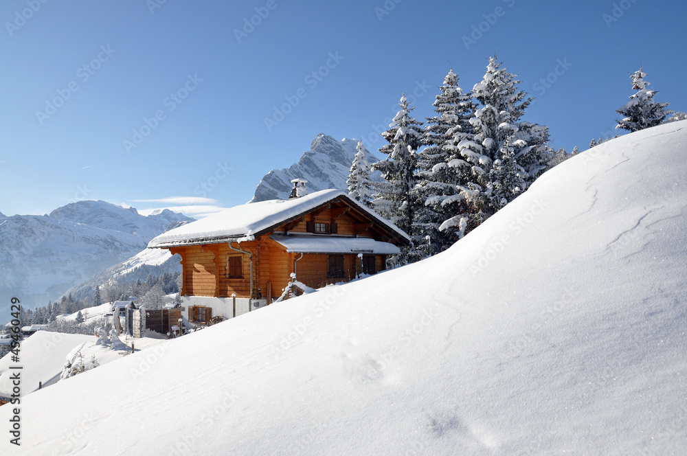 Alpine scenery, Braunwald, Switzerland Alpine scenery, Braunwald, Switzerland