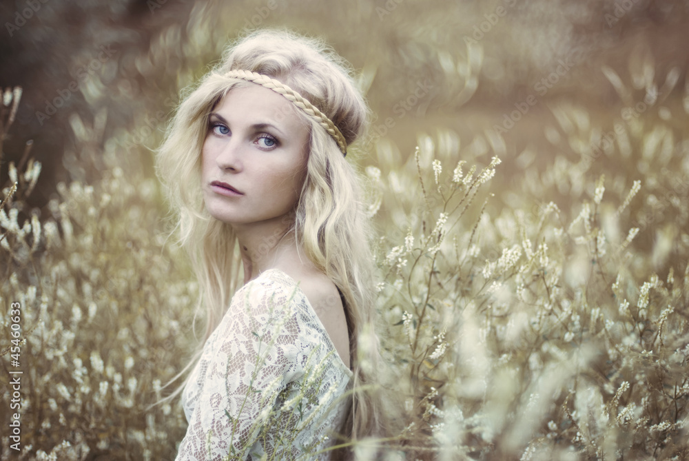 beautiful blonde in the field beautiful blonde in the field