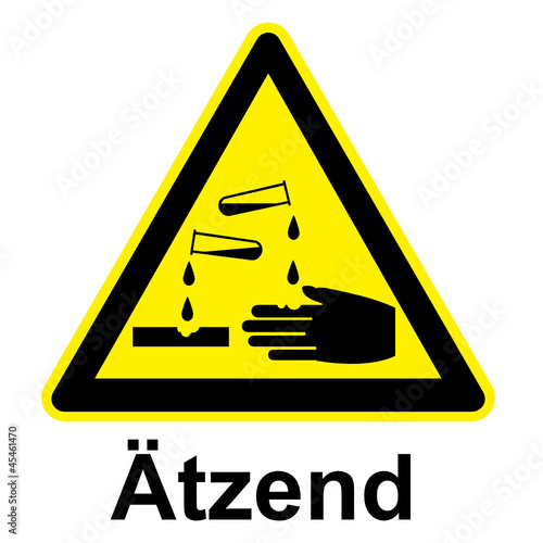 Schild - Achtung Ätzendschild,achtung,ätzend