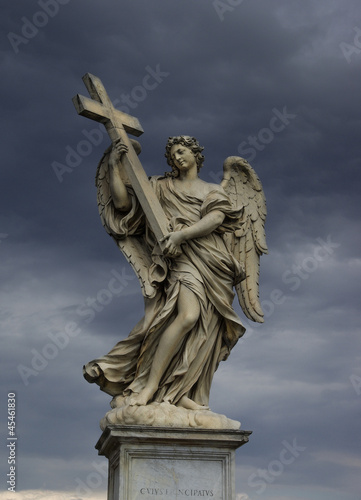Holy angel with a cross, Rome © neurobite