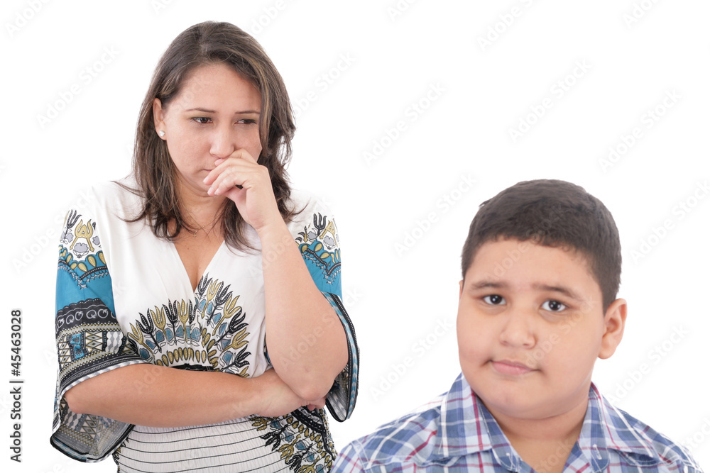 Problems between mother and her son. Family Problems. Focus on t Problems between mother and her son. Family Problems. Focus on t