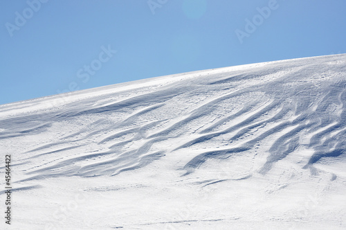 Snowdrifts in Swiss Alps