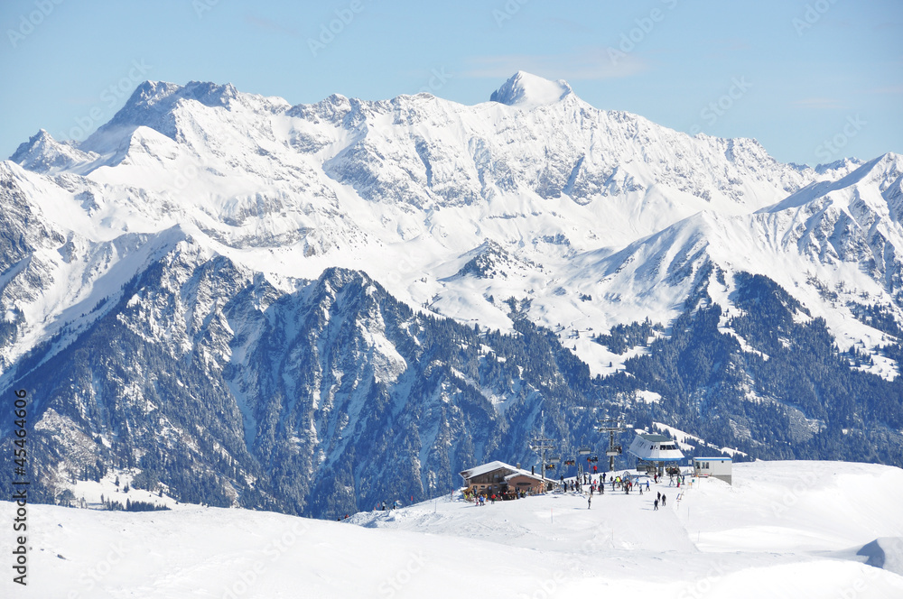 Pizol, famous Swiss skiing resort