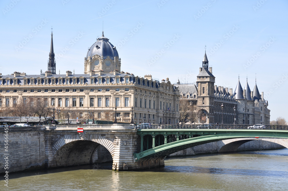 Bridge over Seine river, Paris
