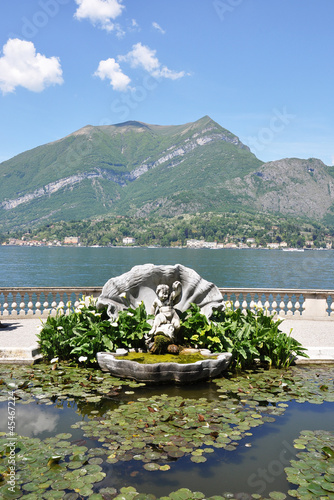 Park of Villa Melzi in Bellagio at the famous Italian lake Como
