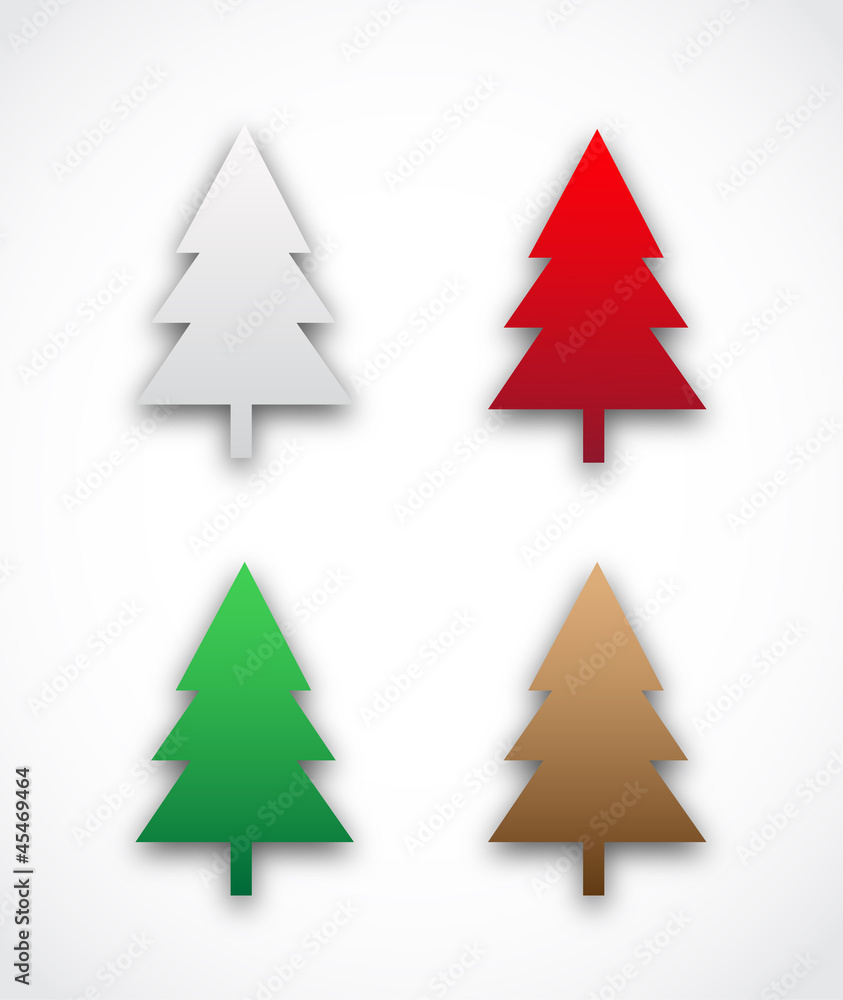 Set of christmas tree