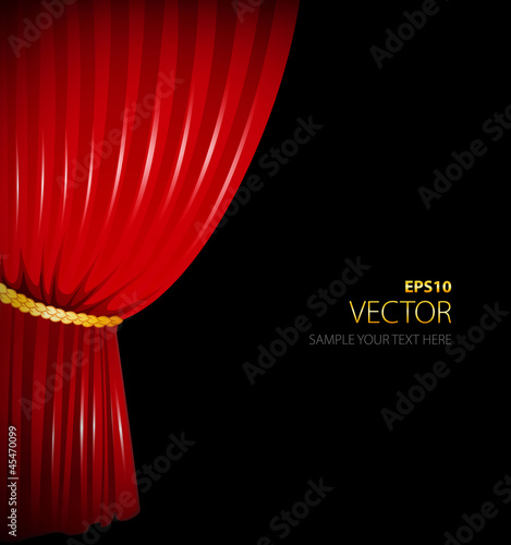 Red curtain