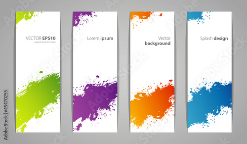 Vector illustration of Splash designs