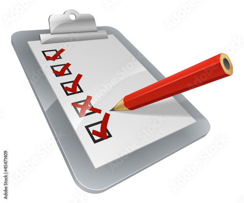 Clipboard survey