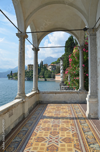 View to the lake Como from villa Monastero. Italy photo