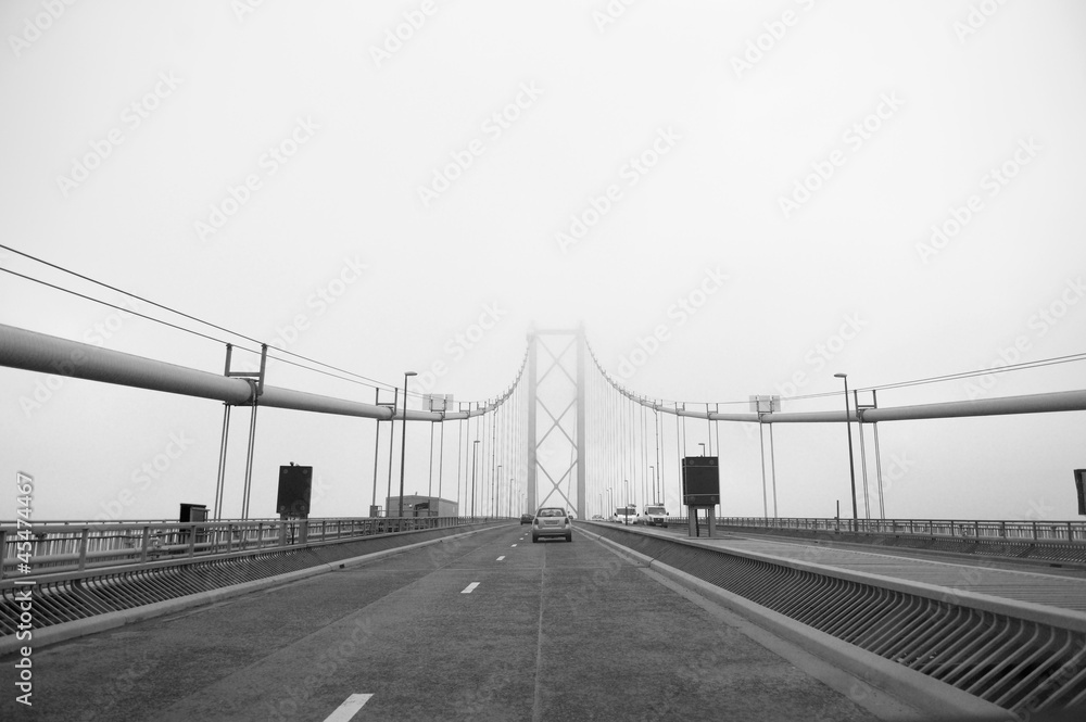 Bridge in fog