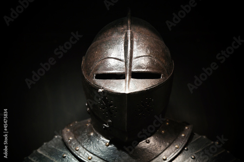 Fotografie, Tablou Ancient metal armor of the medieval knight