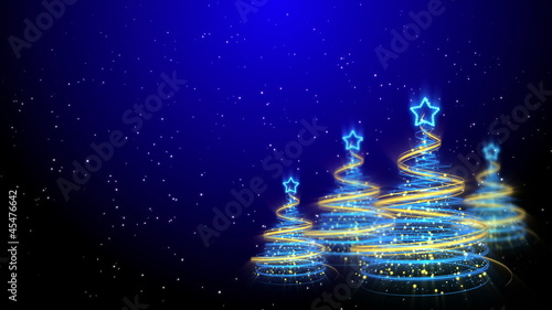 Christmas Trees Background - Merry Christmas