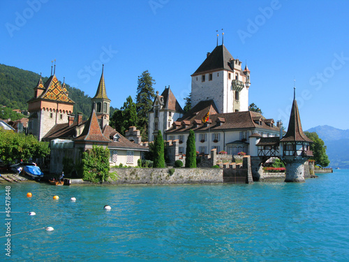  Oberhofen castle at the lake Thun, Switzerland