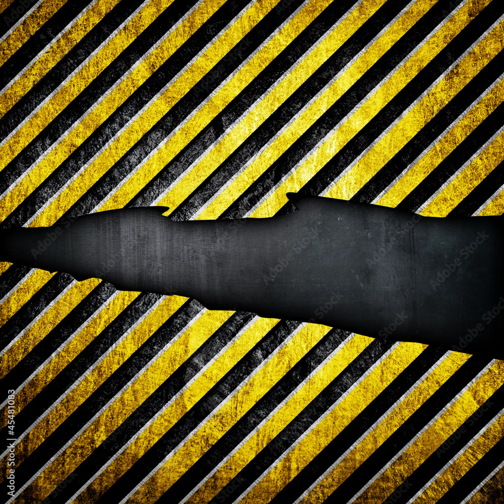 custom made wallpaper toronto digitalbroken plate with warning stripe