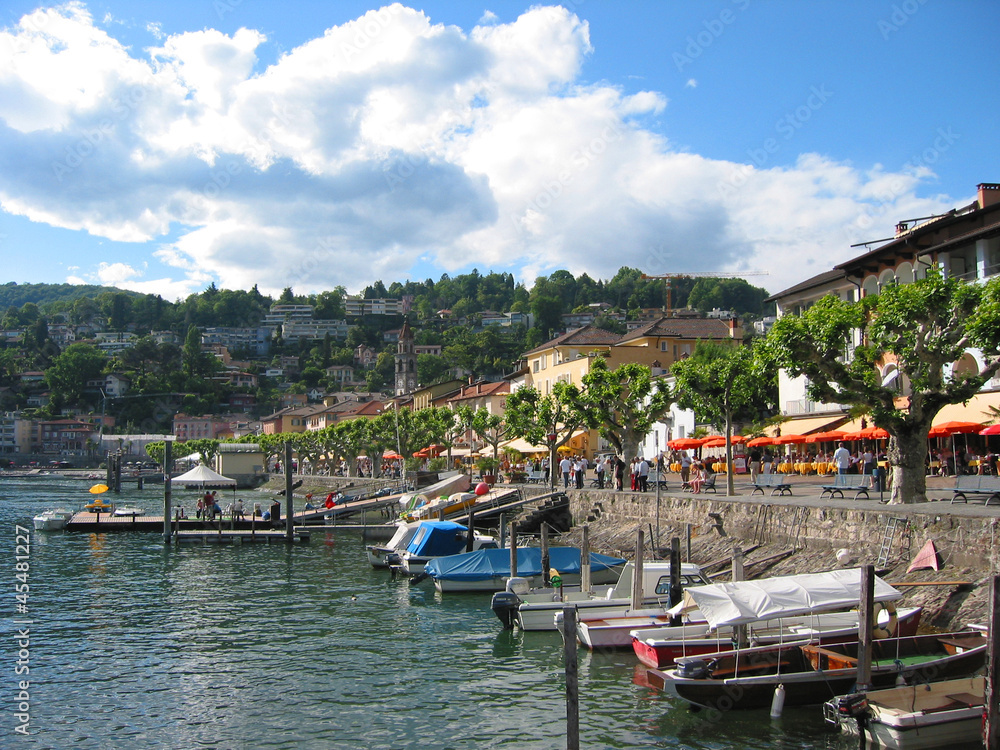  Ascona, famous Swiss resort at Maggiore lake