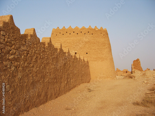 Diriyah clay fortress in Er Riyadh, Saudi Arabia photo