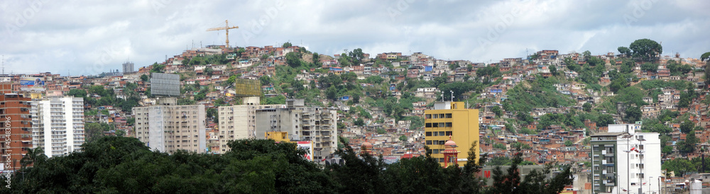 Jungle of city slum in Caracas, Venezuela