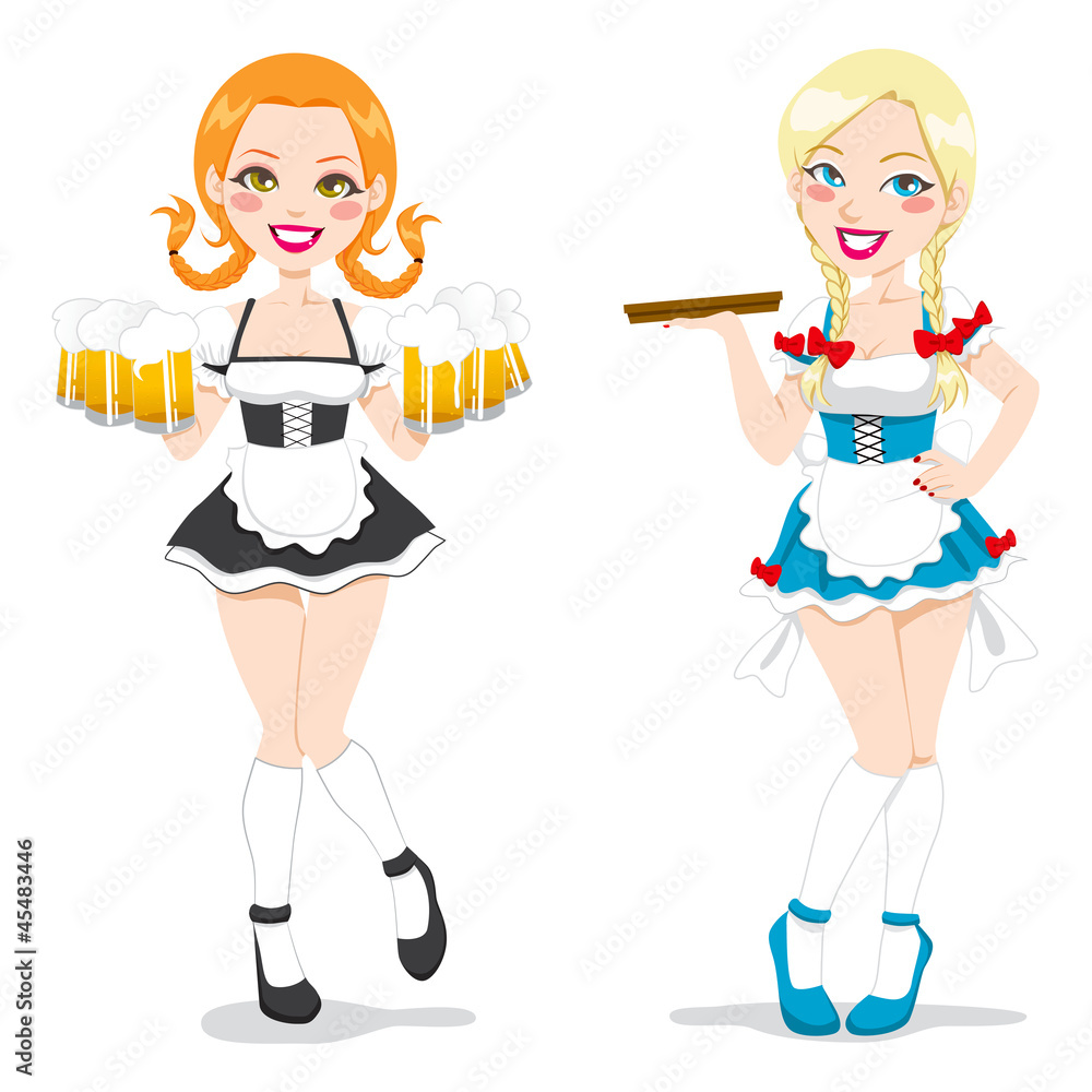 Beautiful Oktoberfest Waitresses Beautiful Oktoberfest Waitresses