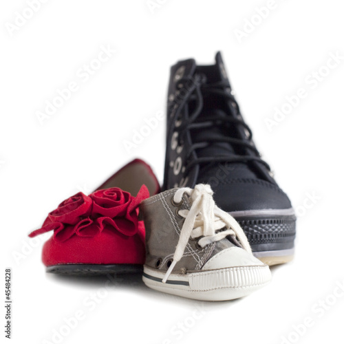 chaussures famille couple avec enfant
