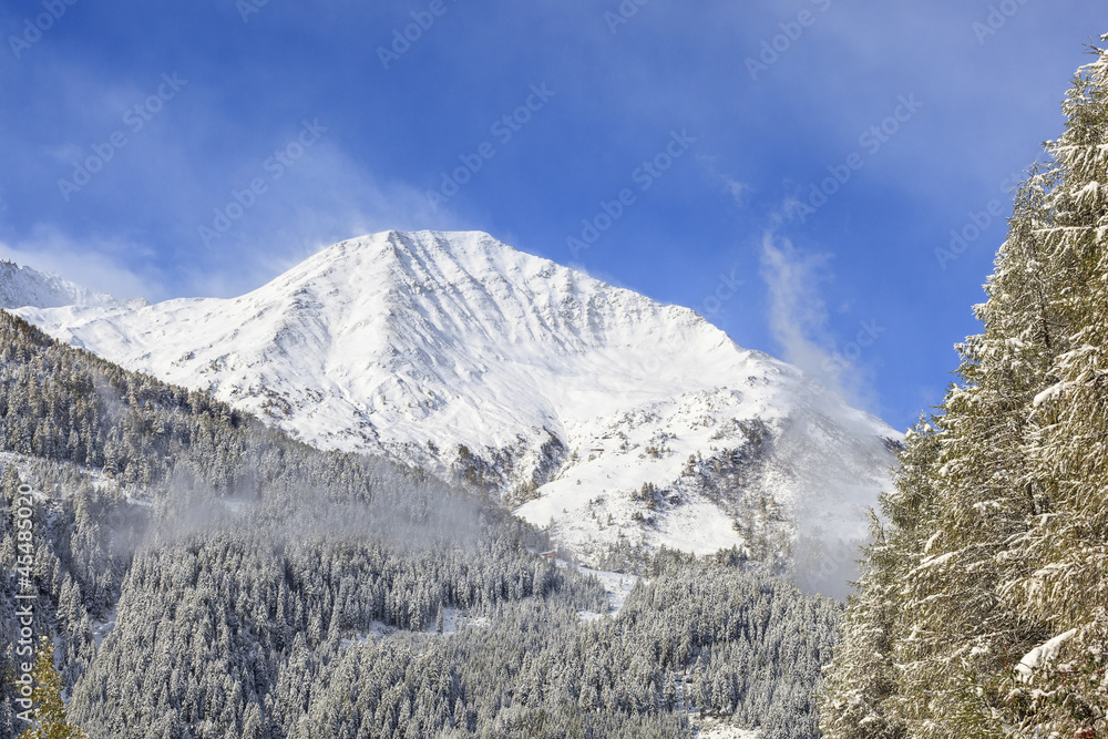 Snowcapped peak