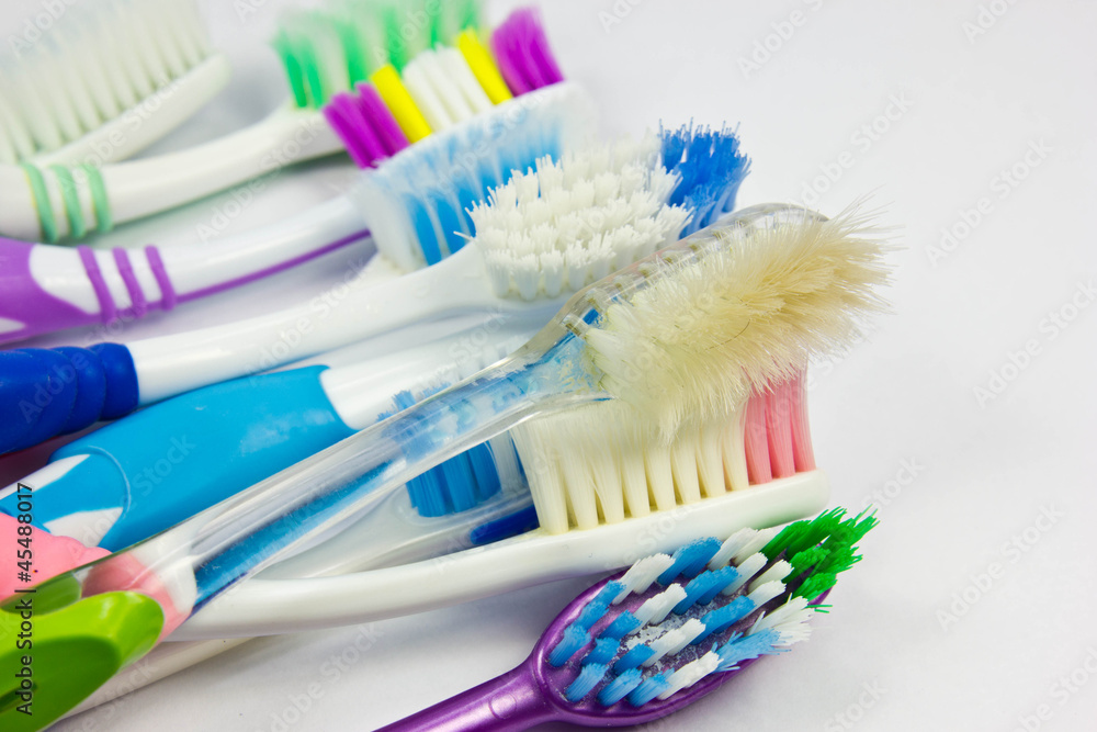 Used tooth brush Used tooth brush