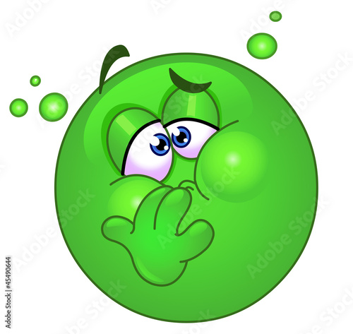 Nauseous emoticon