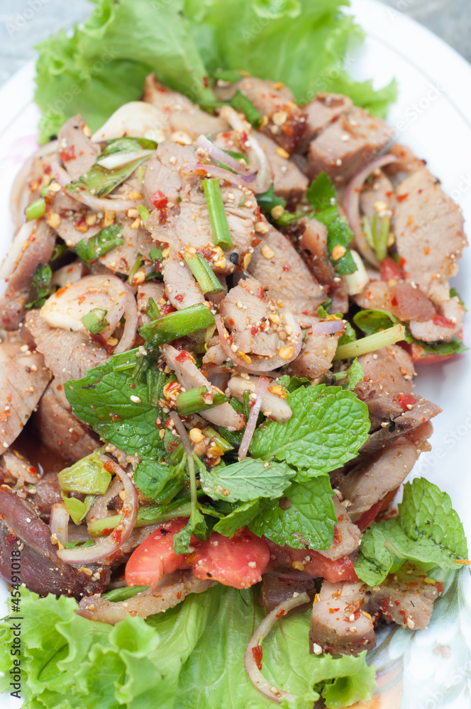 grilled pork's neck grilled pork's neck