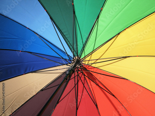 Spectrum colored umbrella